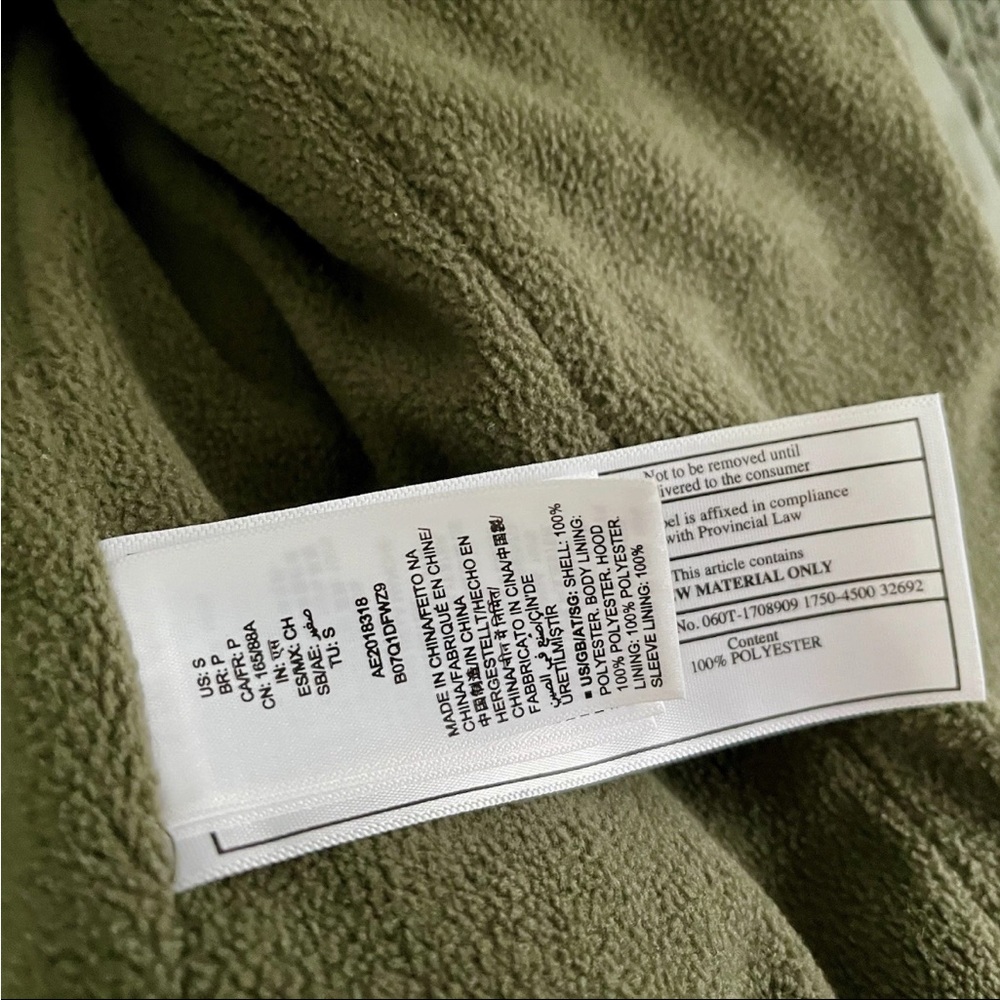 Olive Green Hooded Puffer Jacket - Picture 7 of 13